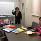 A Japanese class given by Uragami at a care home in Okayama.